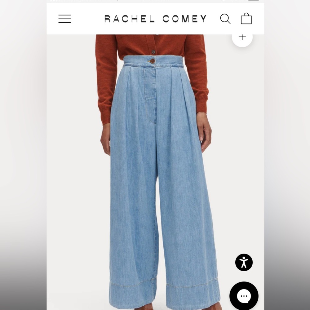 Rachel comey high waisted wide leg jeans.